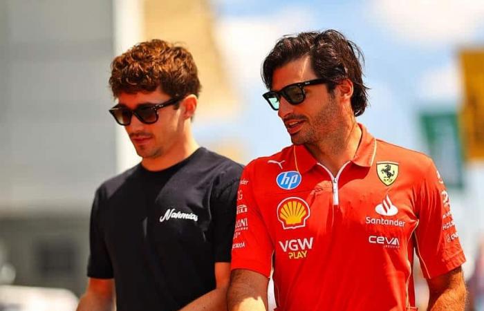 Carlos Sainz y Charles Leclerc en plena duda en el GP de Las Vegas