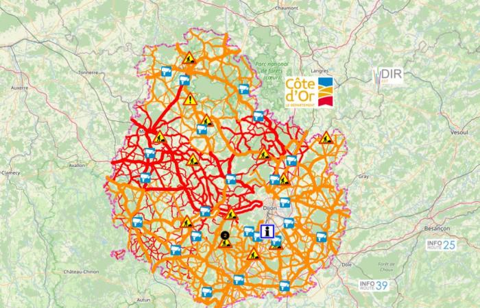 EN DIRECTO: nieve y hielo, la situación sigue complicada en la metrópoli de Dijon