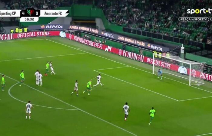 Francisco Trincão combina con Conrad Harder y pinta a Alvalade con otro golazo en Sporting x Amarante