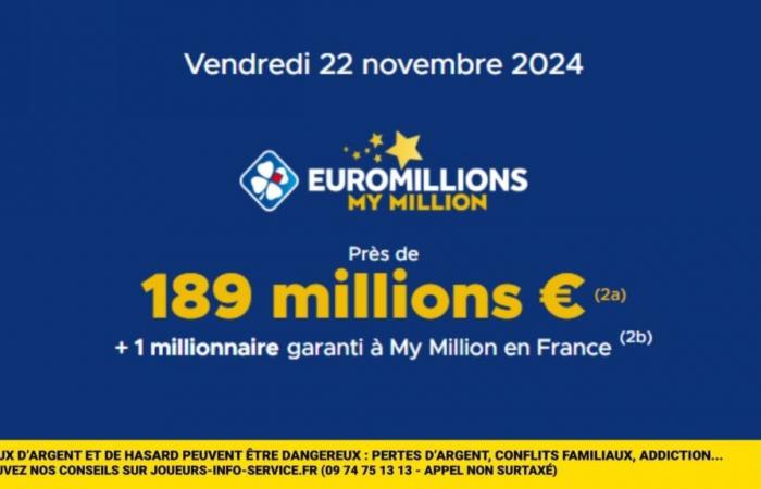 189 millones de euros están en juego hoy en Euromillones, prueba suerte