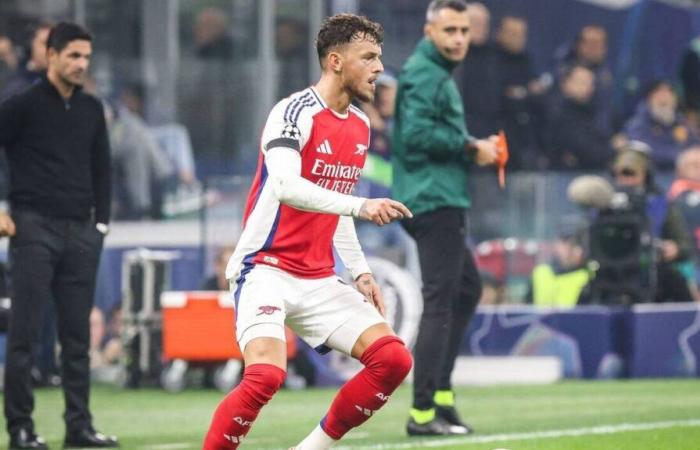 Tras ser operado de la rodilla, el defensa del Arsenal Ben White estará alejado del campo durante varios meses