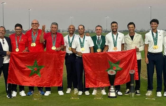 Marruecos gana la medalla de oro en el Campeonato Árabe de Golf de Ajman en todas las categorías