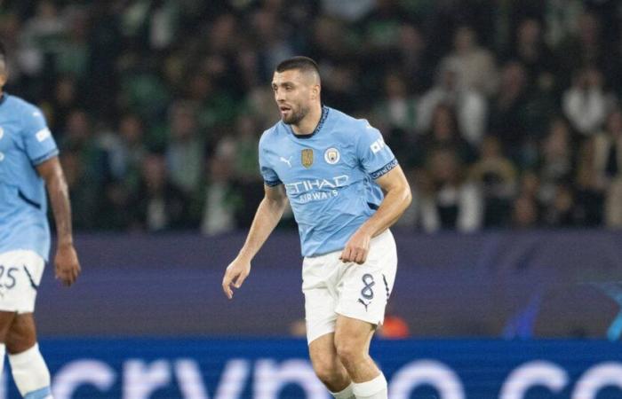 Guardiola anuncia que Kovacic estará de baja “tres semanas y un mes” con el Manchester City