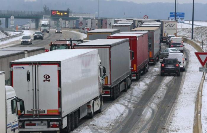 Nieve y hielo: la A36 cerrada a los camiones entre Mulhouse en Alto Rin y Saint-Vit en Doubs