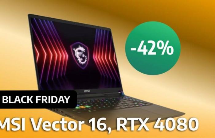 Black Friday: Fnac se deja llevar y destroza el precio del portátil gaming MSI Vector 16 con la RTX 4080