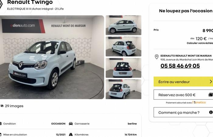 El Renault Twingo eléctrico a precios increíbles de segunda mano