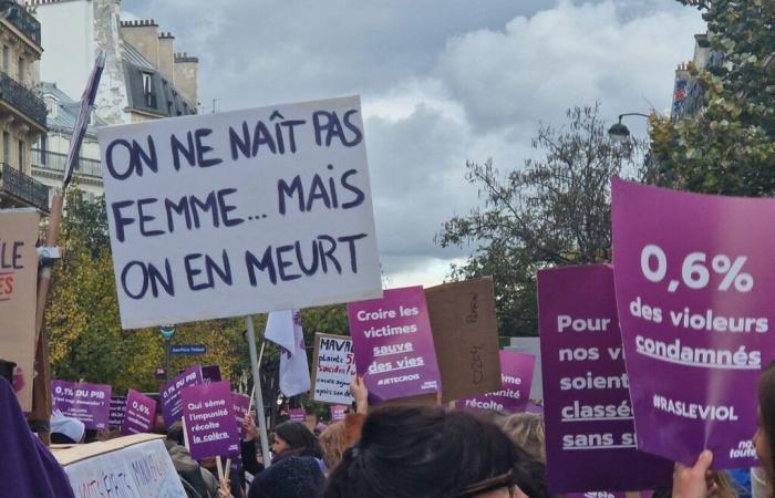 Manifestación en París contra la violencia contra las mujeres: el recorrido de la procesión