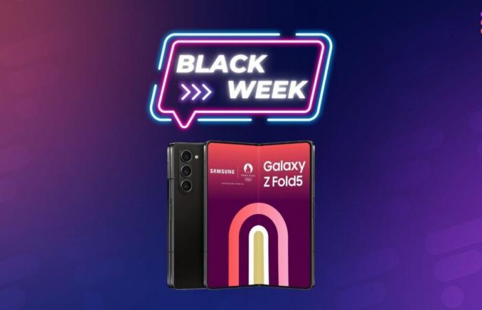 Precio de la semana del Super Black Friday para el mejor teléfono inteligente plegable de Samsung en 2023, también conocido como Galaxy Z Fold 5