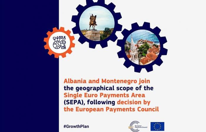 La Comisión Europea acoge con satisfacción la inclusión de Montenegro y Albania en la zona única de pagos en euros