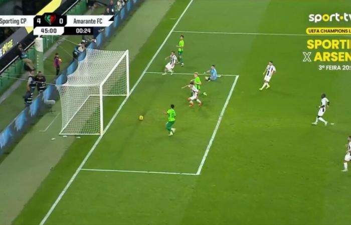 Otro gol de Marcus Edwards, otra asistencia de Daniel Bragança, otro gol del Sporting que venció 4-0 a Amarante en el descanso