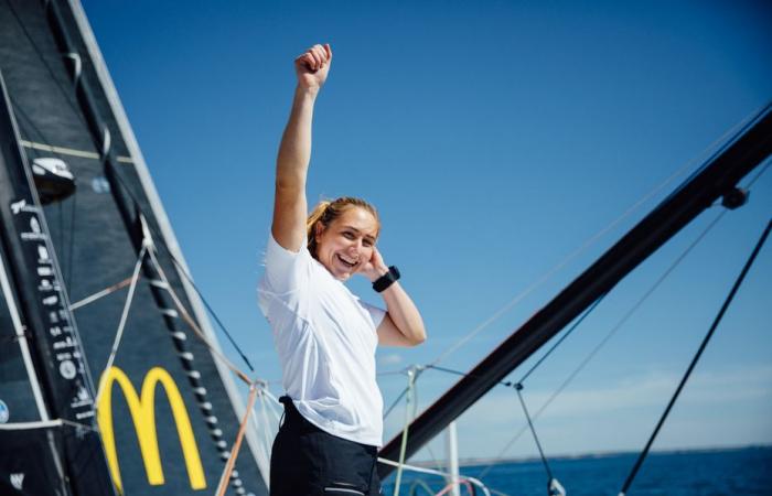 Más de 800.000 aficionados en pocos días, Violette Dorange, capitana de la Vendée Globe, vuelca corazones en las redes sociales