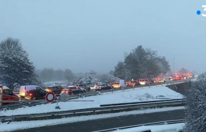 “Cinco minutos de viaje, pero 1h20 con nieve”, tarde difícil en las carreteras de Île-de-France