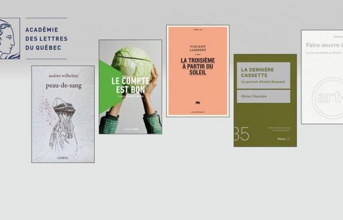 La Academia de Letras de Quebec otorga sus premios — Revue Les libraires