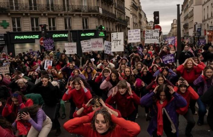 Decenas de manifestaciones se producen en Francia, en pleno juicio por violación en Mazan