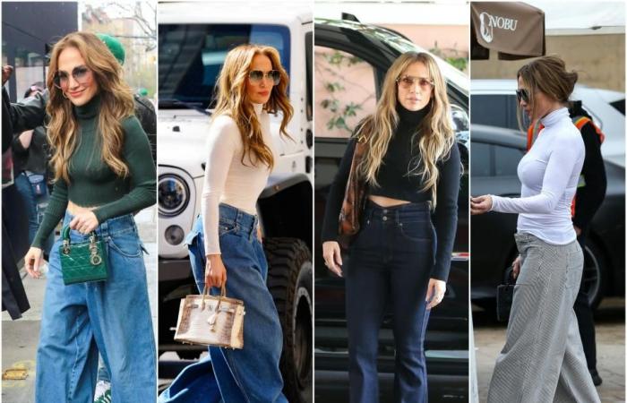 Jennifer Lopez llevó su uniforme de otoño a nuevas alturas con los controvertidos Barrel Jeans y Uggs