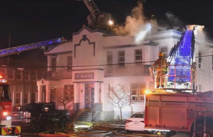 Incendio en una funeraria en Quebec