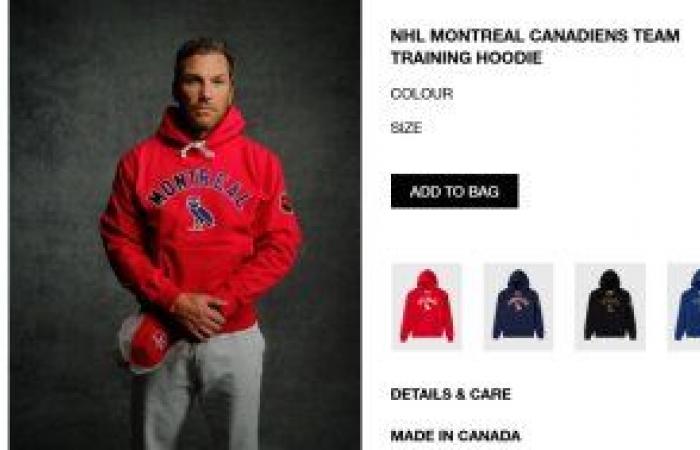 Es bastante extraño ver a Sean Avery con productos de los Canadiens