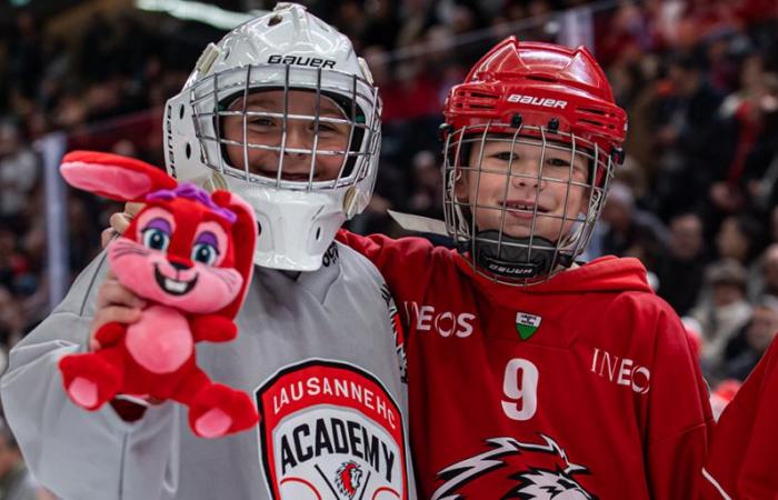 Este domingo, Lanzamiento de peluches en el estadio Vaudoise – Lausana HC