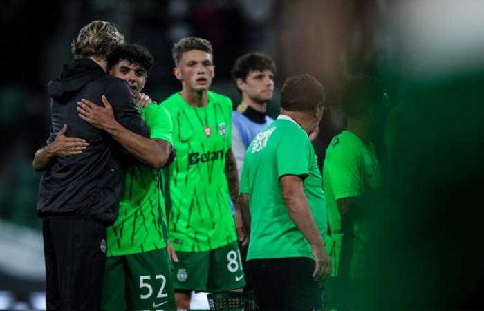 Las reacciones de João Simões y Henrique Arreiol tras su debut con el primer equipo del Sporting