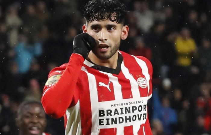 Pepi protagonizó una noche fácil para el PSV, que ganó a lo grande ante el FC Groningen