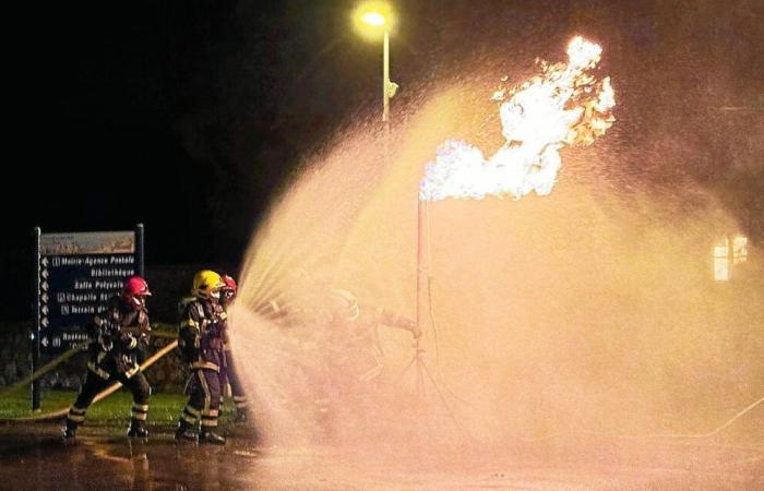 Fuga de gas ficticia en Plougrescant: los bomberos de Côtes-d’Armor hacen ejercicio