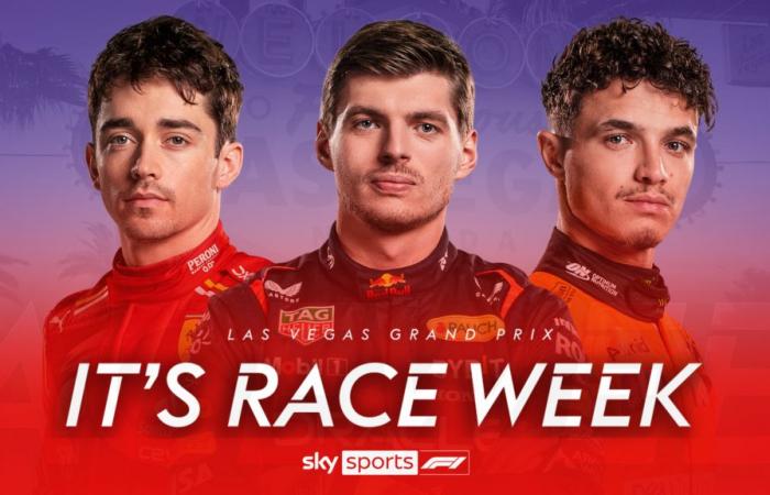 Calendario del GP de Las Vegas: hora del Reino Unido, cuándo ver el fin de semana de F1 en vivo en Sky Sports mientras Max Verstappen apunta a sellar el título | Noticias F1