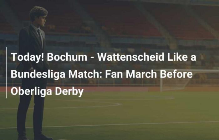 ¡Hoy! Bochum – Wattenscheid como en un partido de la Bundesliga: marcha de aficionados antes del derbi de la Oberliga