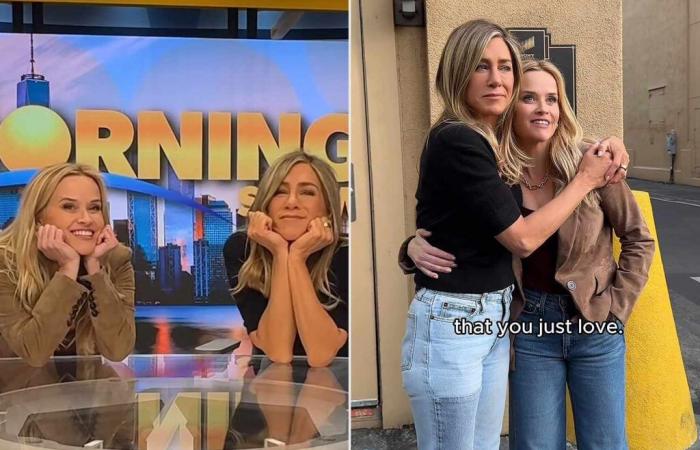 Reese Witherspoon y Jennifer Aniston tienen tiempo como ‘mejores mejores amigas’ en ‘The Morning Show’