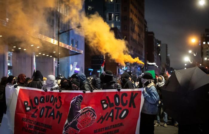 Manifestación contra la OTAN se descarrila en el centro de Montreal