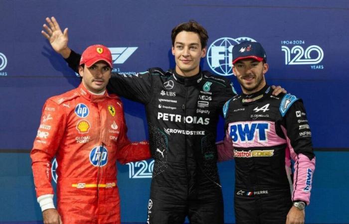 F1. La parrilla de salida del Gran Premio de Las Vegas con Russell en la pole y Gasly en la segunda fila