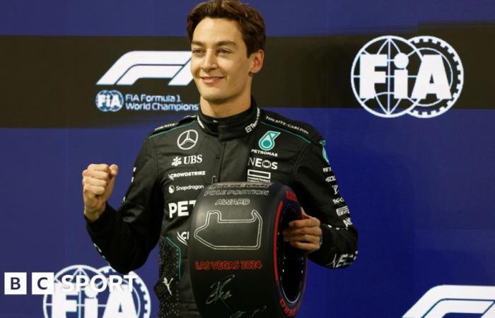 Gran Premio de Las Vegas: George Russell en la pole con Max Verstappen quinto y Lando Norris sexto