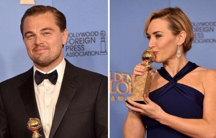 Kate Winslet y Leonardo DiCaprio celebran su amistad en la proyección de Lee