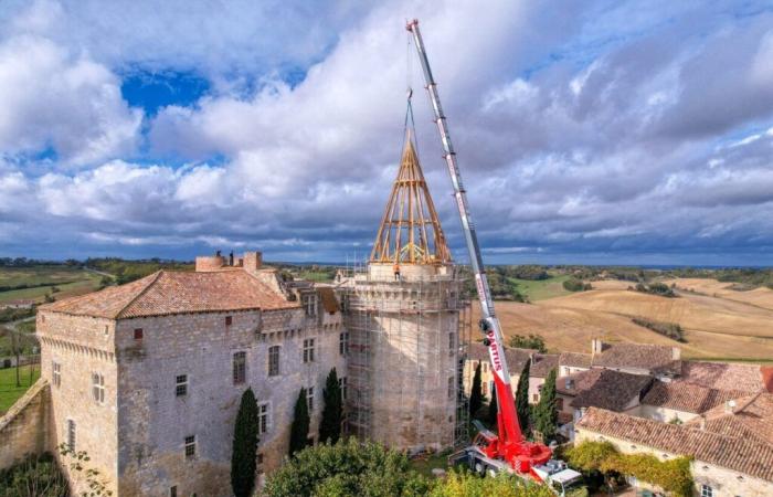 Sumérgete en imágenes en el corazón de un impresionante proyecto para salvar un castillo en el Gers