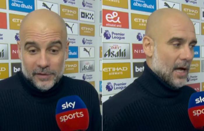 Los aficionados critican a Pep Guardiola por ‘poner excusas’ en su entrevista posterior al partido tras la derrota del Man City ante los Spurs – Man City