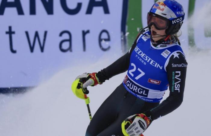 Gurgl Slalom: Colturi segundo detrás de Shiffrin