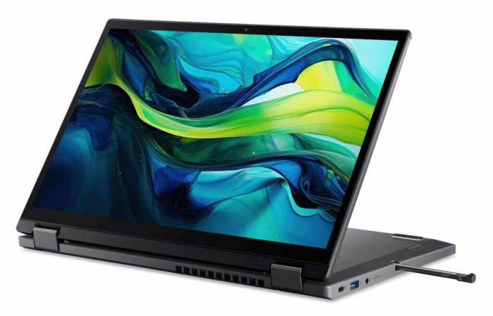 Promo 799€ Acer Aspire Spin 14 ASP14-51MTN-567Z, PC portátil 2 en 1 Tablet nómada 10h Pantalla táctil de 14″ fácil de transportar Intel Raptor Core 5 120U TB4