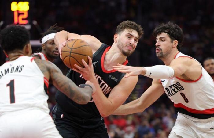 Los malos tiros condenan a los Blazers contra los Rockets