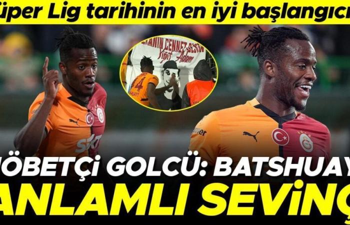 ¡El delantero de turno del Galatasaray, Michy Batshuayi! El mejor comienzo en la historia de la Superliga…