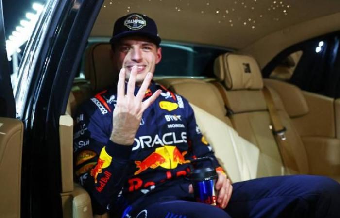 Max Verstappen adelantó a Lando Norris en el GP de Las Vegas y campeón del mundo por cuarta vez