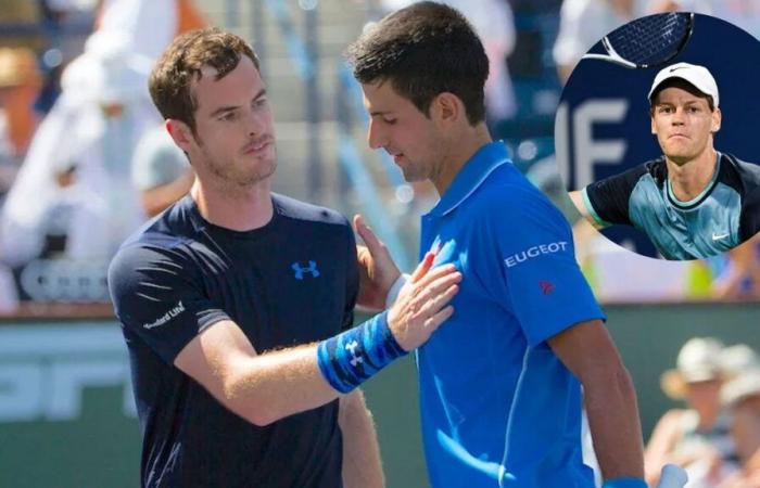 Rumor de tenis: Jannik Sinner supuestamente mantiene un silencio estoico sobre la alianza de entrenadores de Novak Djokovic con Andy Murray