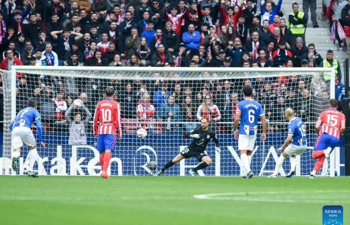 Atletico de Madrid vs. Deportivo Alaves-Xinhua