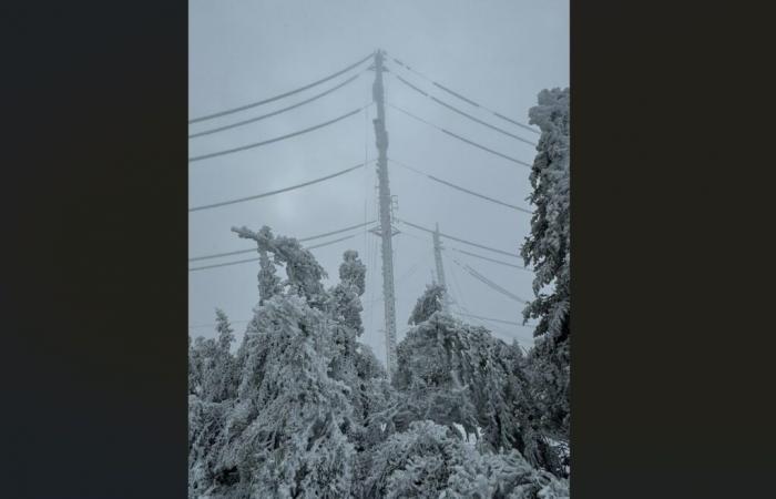 (Actualizado a las 5 p.m.) El hielo causa daños a Montagne Noire