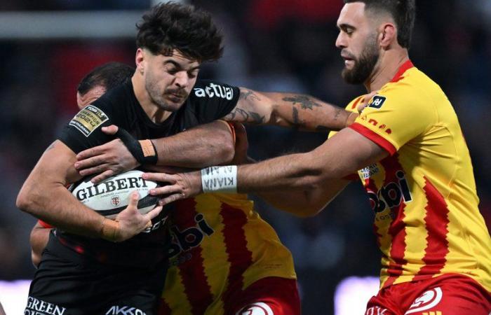 Top 14: USAP terminó el partido en Toulouse con el de Toulon en ventaja