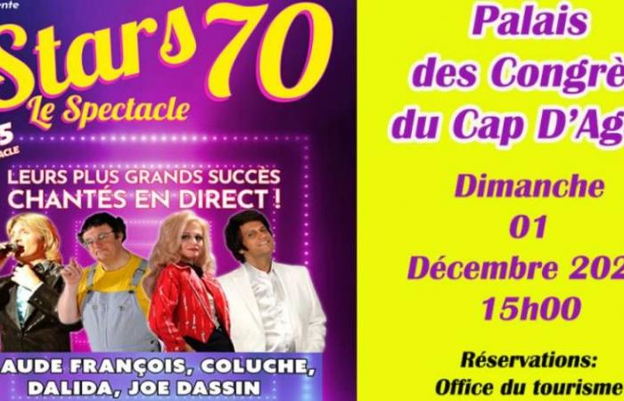 Cap d’Agde – Stars 70: un viaje a la época dorada de la música en el Palacio de Congresos