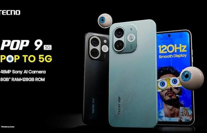 Tecno presenta el teléfono inteligente Pop 9 5G en India