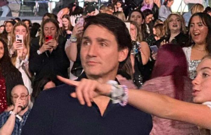 Mira a Justin Trudeau divertirse en el concierto de Taylor Swift