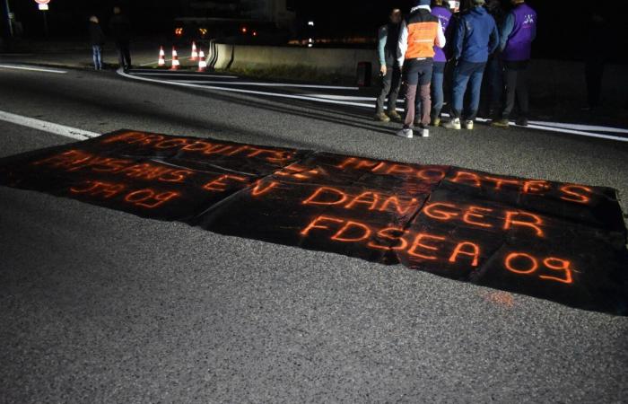 Una presa en la rotonda de Sabart en Tarascon-sur-Ariège