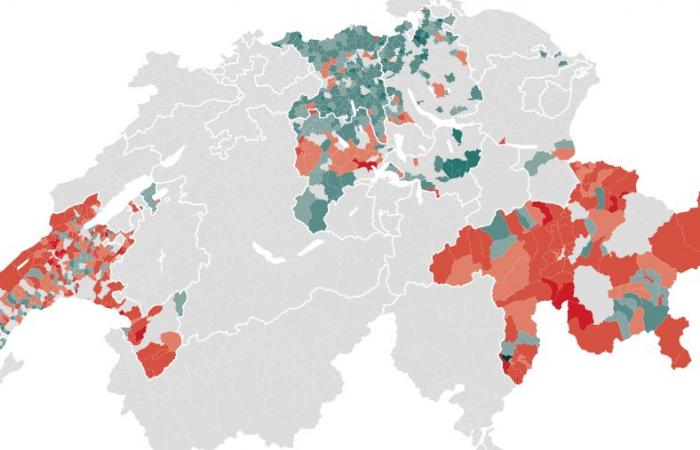 Carreteras, sanidad, derecho de arrendamiento: los resultados de la votación en nuestros mapas – rts.ch