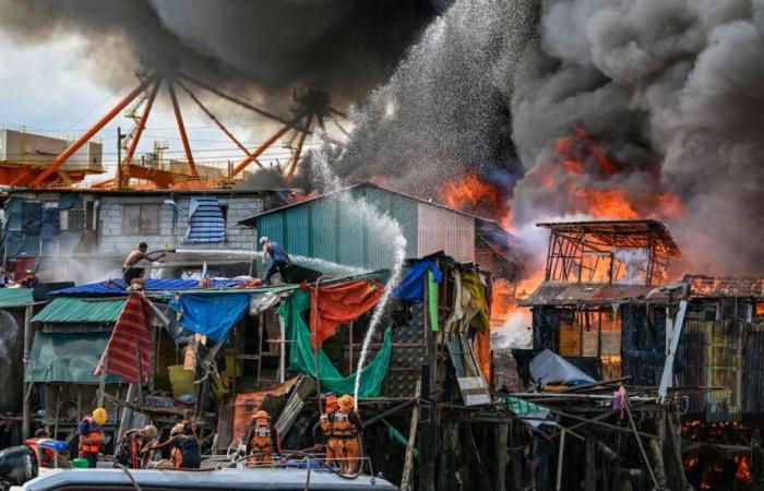 Filipinas: un incendio devasta el barrio marginal de Tondo en Manila