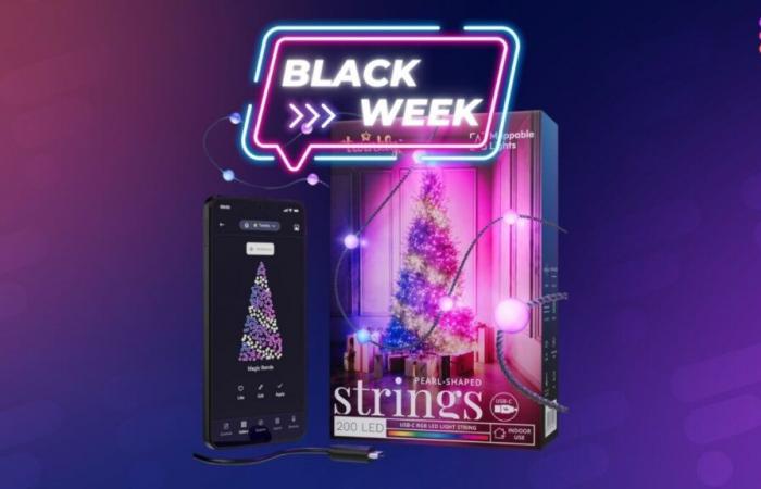 La mejor caída de precio de guirnaldas conectadas para el Black Friday